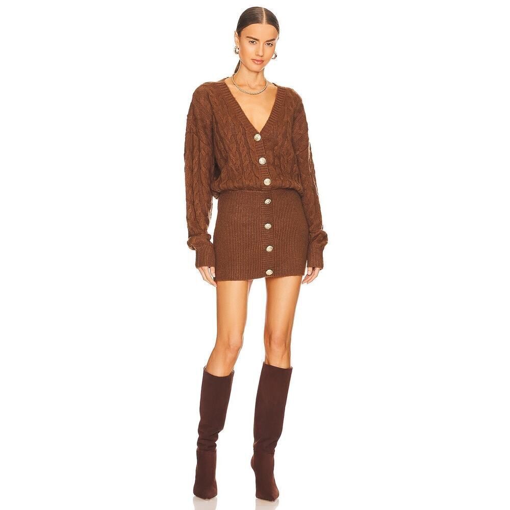 Retrofete Tala Dress in Cognac Large